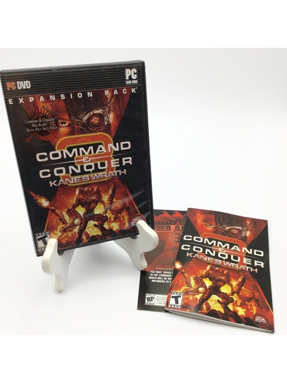 Command & Conquer 3: Kane's Wrath Expansion Pack PC DVD Disc, Manual, Case, Code